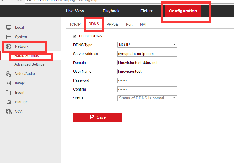 Hikvision hot sale dyndns setup